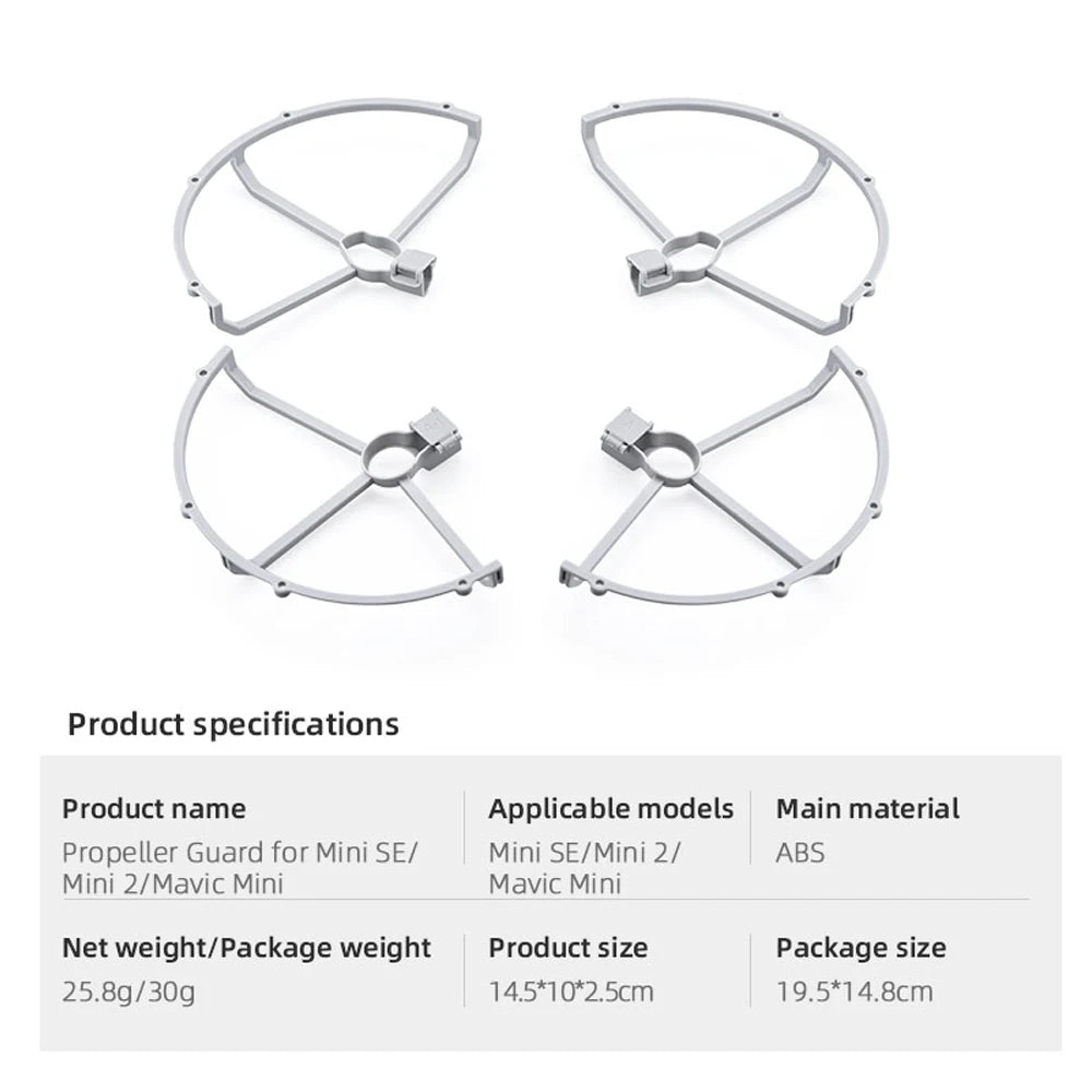 Propeller Guard for DJI Mavic Mini 2/Mini/Mini SE Drone Quick Release Propeller Protective Ring Protector Cage Drone Accessory